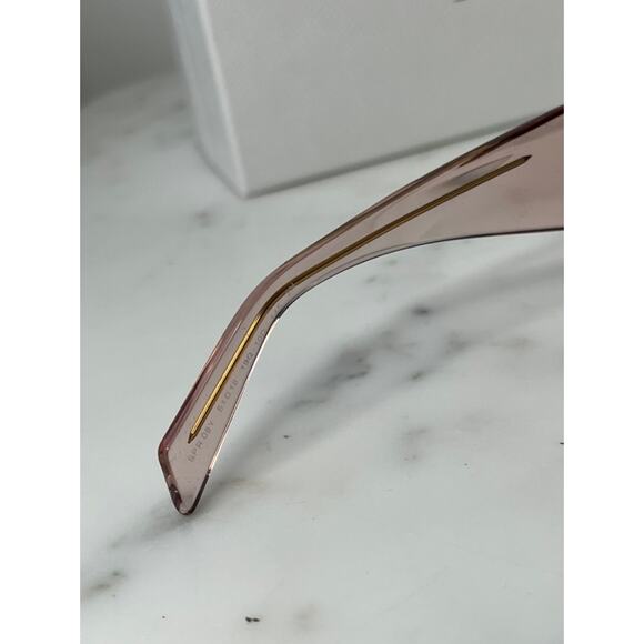 NEW Prada PR08YS Symbole Sunglasses in Peach Pink - Picture 11 of 11